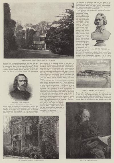 アルフレッド、テニーソン男爵、詩人賞受賞者 作： George Frederick Watts